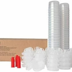 Coupon ???? PPS (Original Series) Paint Spray Gun Cup Lids And Liners Kit, 16000, Standard, 22 Oz, 200-micron Filter, Use W/ Paint Gun For Cars, Furniture, Home, 50 Disposable Lids And Liners, 20 Sealing Plugs ✨ -Wagner Shop 311XSdF914L. AC
