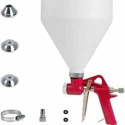 Cheap ❤️ Drywall Texture Sprayer,Air Texture Gun 1.5 Gallon With 3 Nozzle (4.0mm/6.0mm/8.0mm) For Orange Peel Knockdown (Red) ???? -Wagner Shop 31er4ThNpwL. AC