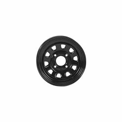 Top 10 ???? Delta Steel Black Wheel With Machined Finish (12x7"/4x110mm) ????