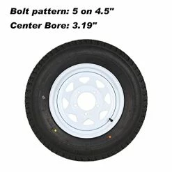 Outlet ???? 2 Pack Trailer Tire,ST205/75R15 205 75R15 Tire With Rim, 8-Ply Load Range D ???? -Wagner Shop 411D5jE7YPL