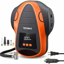 Best Sale ???? Tire Inflator Air Compressor, Portable DC/AC Air Pump For Car Tires 12V DC And Other Inflatables At Home 110V AC, Digital Electric Tire Pump With Pressure Gauge (Green) ???? -Wagner Shop 411o8NBCogL. AC