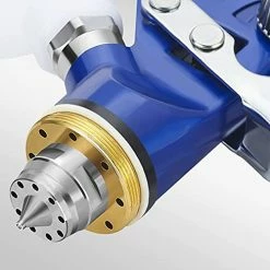 Best deal ???? Auto Paint Spray Gun Kit: HVLP Gravity Feed Spray Gun With 1.4mm 1.7mm 2.5mm Nozzles, Air Spray Gun With 1000cc Aluminum Cup & Gauge For Auto Paint, Primer, Clear/Top ???? Coat & Touch-Up Blu ???? -Wagner Shop 416EyiVJpfL