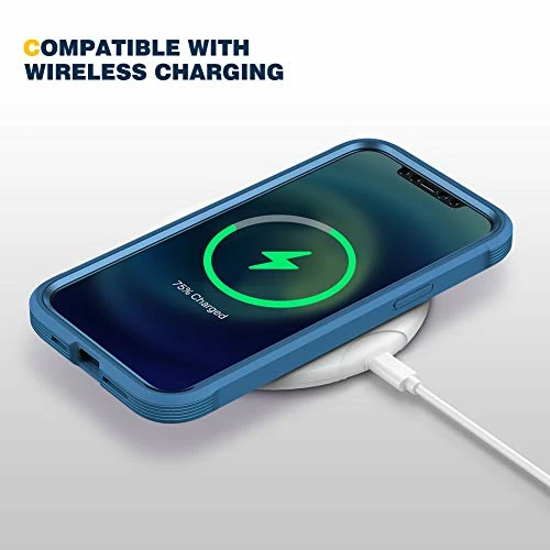 Outlet ???? Diaclara Designed For IPhone 12 Mini Case, Full Body Rugged Case With Built-in Touch Sensitive Anti-Scratch Screen Protector, Soft TPU Bumper Case For IPhone 12 Mini 5.4" (Blue And Clear) ???? 6 Outlet ???? Diaclara Designed For IPhone 12 Mini Case, Full Body Rugged Case With Built-in Touch Sensitive Anti-Scratch Screen Protector, Soft TPU Bumper Case For IPhone 12 Mini 5.4" (Blue And Clear) ???? - Image 4