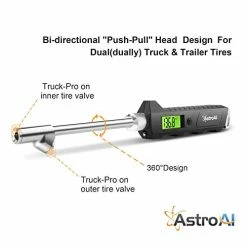 Hot Sale ⌛ Digital Tire Pressure Gauge 230 PSI Heavy Duty Dual Head Stainless Steel Made For Truck And RV With Backlit LCD And Flashlight Car Accessorie ????