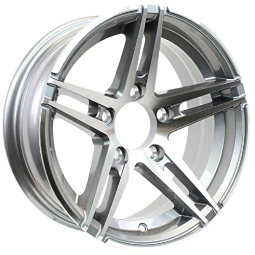 Brand new ???? 2-Pack Gunmetal Aluminum Spoke Sidewinder Trailer Rim 15 In. X 5 15x5 In Grey ❤️ 3 Brand new ???? 2-Pack Gunmetal Aluminum Spoke Sidewinder Trailer Rim 15 In. X 5 15x5 In Grey ❤️