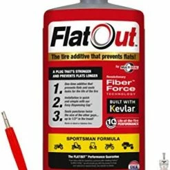 Outlet ???? FlatOut Tire Sealant Sportsman Formula - With Valve Core Tool And Replacement Valve Core, Prevent Flat Tires, Seal Leaks, Contains Kevlar, 32-Ounce Bottle, 1-Pack, RED ???? -Wagner Shop 41BhxPiNLoL. AC