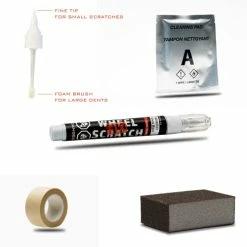 Promo ✔️ Quick And Easy Wheel Touch Up Kit Universal Colors (Black (Gloss)) An ????