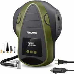 Best Sale ???? Tire Inflator Air Compressor, Portable DC/AC Air Pump For Car Tires 12V DC And Other Inflatables At Home 110V AC, Digital Electric Tire Pump With Pressure Gauge (Green) ???? -Wagner Shop 41CDYfEwZiL. AC