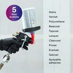 Coupon ???? PPS (Original Series) Paint Spray Gun Cup Lids And Liners Kit, 16000, Standard, 22 Oz, 200-micron Filter, Use W/ Paint Gun For Cars, Furniture, Home, 50 Disposable Lids And Liners, 20 Sealing Plugs ✨ -Wagner Shop 41CSrOlaewL