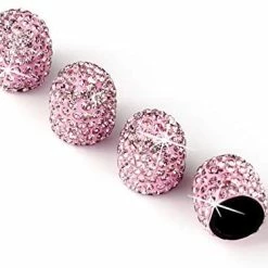 Cheap ???? 4 Pack Handmade Crystal Rhinestone Car Tire Valve Stem Caps, Car Wheel Tire Valve, Attractive Dustproof Bling Car Accessories, Universal For Cars, Trucks And Motorcycles-White ???? -Wagner Shop 41Cr0GdwL. AC
