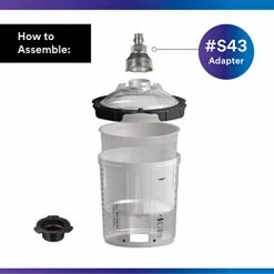 Hot Sale ???? 3M PPS 2.0 Spray Gun Adapter #S43, 26139, 1/4 Inch Male, 19 Thread BSP, Connects Select Iwata And AirGunsa Paint Guns To PPS 2.0 Paint Spray System, 1 Pack ???? -Wagner Shop 41DiQxe22EL