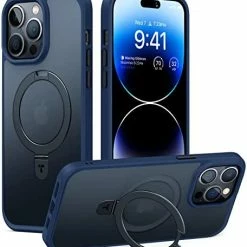 Best deal ???? Magnetic For IPhone 14 Pro Max Case [Compatible With Magsafe] With Stand, [Military Grade Drop Protection] Shockproof Translucent Back Slim Protective Phone Case UPRO Ostand (2022), Black ✔️ -Wagner Shop 41DuptwZfsL. AC