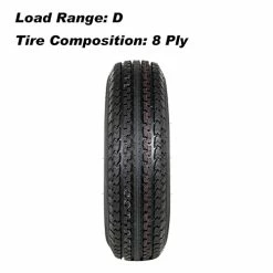 Outlet ???? 2 Pack Trailer Tire,ST205/75R15 205 75R15 Tire With Rim, 8-Ply Load Range D ???? -Wagner Shop 41GzZIDgHaL