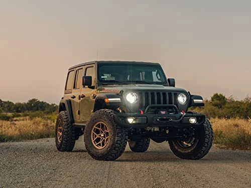 Cheapest ???? RT105 17 Inch Wheel Compatible With Jeep Wrangler JK JL 17x9 5x5 Wheels (-12mm Offset, 4.5in Backspace) 5x5 PCD, 71.5mm Bore, Bronze Wheels, Also Fits Gladiator JT Rims Matte Bla ✔️ 4 Cheapest ???? RT105 17 Inch Wheel Compatible With Jeep Wrangler JK JL 17x9 5x5 Wheels (-12mm Offset, 4.5in Backspace) 5x5 PCD, 71.5mm Bore, Bronze Wheels, Also Fits Gladiator JT Rims Matte Bla ✔️ - Image 2