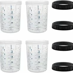 Outlet ???? Paint System MPS Disposable Paint Spray Gun Cup Liners And Lid System, 40 Pack Standard Size 20 Ounce (600ml) Kit - 40 Cup Liners, 40 Lids With Strainer, 1 Hard Cup With Retainer Ring, 10 Plug ???? -Wagner Shop 41Iw9RdIAmL. AC