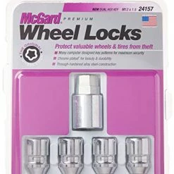 Alternative view of Outlet ???? 24157 Chrome Cone Seat Wheel Locks (M12 X 1.5 Thread Size) - 4 Locks / 1 Key ????