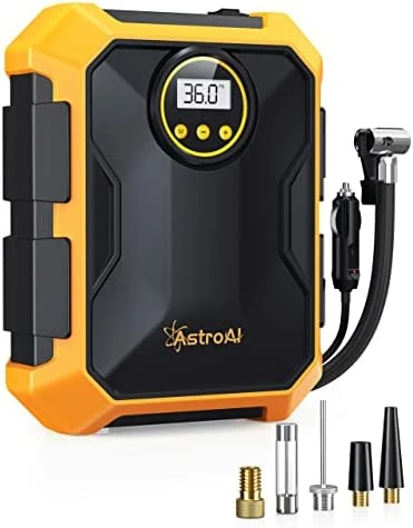 Cheap ???? Tire Inflator Air Compressor 12V DC Portable Air Compressor Car Accessories Auto Tire Pump 100PSI With LED Light Digital Air Pump For Car Tires Bicycles Other Inflatables Yellow ⭐ 8 Cheap ???? Tire Inflator Air Compressor 12V DC Portable Air Compressor Car Accessories Auto Tire Pump 100PSI With LED Light Digital Air Pump For Car Tires Bicycles Other Inflatables Yellow ⭐ - Image 6