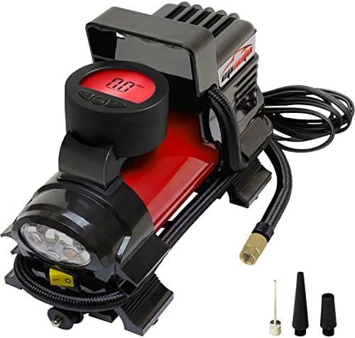 Budget ???? 12V DC Portable Air Compressor Pump, Digital Tire Inflator Red ???? 10 Budget ???? 12V DC Portable Air Compressor Pump, Digital Tire Inflator Red ???? - Image 8