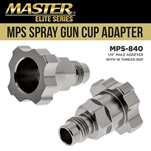 Budget ???? Elite Paint System MPS Spray Gun Cup Adapter 840 - Converts Iwata Supernova LS400, WS400 Spray Guns For Use With The Master Paint System MPS Disposable Spray Gun Cup Liners And Lid System ???? 4 Budget ???? Elite Paint System MPS Spray Gun Cup Adapter 840 - Converts Iwata Supernova LS400, WS400 Spray Guns For Use With The Master Paint System MPS Disposable Spray Gun Cup Liners And Lid System ???? - Image 2