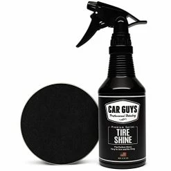 Discount ???? CAR GUYS Tire Shine Spray | The Perfect Shine | Durable And User Friendly Tire ???? Dressing | Long Lasting UV Protection | 18 Oz Kit With Applicator Pad ????