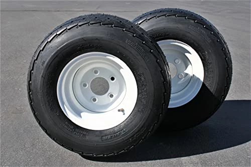 Best Sale ⌛ (Set Of 2) 205/65-10 20.5x8.0-10 10 Ply Load Range E Super Durable Antego Trailer Tire Wheel Assy - 5 Lug White Rim ???? 4 Best Sale ⌛ (Set Of 2) 205/65-10 20.5x8.0-10 10 Ply Load Range E Super Durable Antego Trailer Tire Wheel Assy - 5 Lug White Rim ???? - Image 3