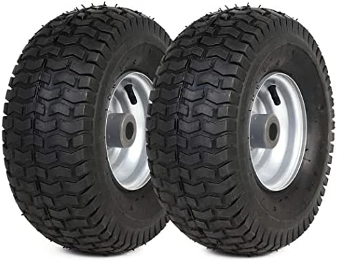 New ???? (2 Pack) 15 X 6.00-6 Tire And Wheel Set - For Lawn Tractors With 3/4" Sintered Iron Bushings Yellow ✨ 8 New ???? (2 Pack) 15 X 6.00-6 Tire And Wheel Set - For Lawn Tractors With 3/4" Sintered Iron Bushings Yellow ✨ - Image 6