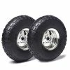 New ⌛ (2 Pack) AR-PRO 10" Heavy-Duty Replacement Tire And Wheel - 4.10/3.50-4" With 10" Inner Tube, 5/8" Axle Bore Hole, 2.2" Offset Hub And Double Sealed Bearings For Hand Trucks And Gorilla Cart Silver ???? -Wagner Shop 41TN6qzMl4L