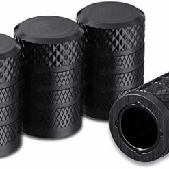 New ???? Tire Valve Stem Caps, Black, 4 Pcs/Pack, Anodized Aluminum Tire Valve Cap Set, Corrosion Resistant, Universal Stem Covers For Cars Trucks Motorcycles SUVs And Bikes ???? -Wagner Shop 41TNQ4nxEsL. AC