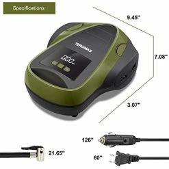 Best Sale ???? Tire Inflator Air Compressor, Portable DC/AC Air Pump For Car Tires 12V DC And Other Inflatables At Home 110V AC, Digital Electric Tire Pump With Pressure Gauge (Green) ???? -Wagner Shop 41UCYBkhaXL