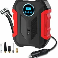 Flash Sale ???? Digital Air Compressor For Car Auto Pump Portable Tire Inflator With LED Light DC 12V Yellow ???? -Wagner Shop 41Vecra67XL. AC