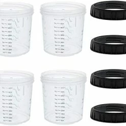 Outlet ???? Paint System MPS Disposable Paint Spray Gun Cup Liners And Lid System, 40 Pack Standard Size 20 Ounce (600ml) Kit - 40 Cup Liners, 40 Lids With Strainer, 1 Hard Cup With Retainer Ring, 10 Plug ???? -Wagner Shop 41VnIXRkf8L. AC