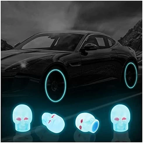 Brand new ???? 4Pcs Luminous Skull Tire Air Valves Stem Caps,Fluorescent Tire Valve Caps,Universal Tire Valve Stem Covers Accessories For Car Truck Motorcycles Bike (Skull Red)… ⌛ 15 Brand new ???? 4Pcs Luminous Skull Tire Air Valves Stem Caps,Fluorescent Tire Valve Caps,Universal Tire Valve Stem Covers Accessories For Car Truck Motorcycles Bike (Skull Red)… ⌛ - Image 13