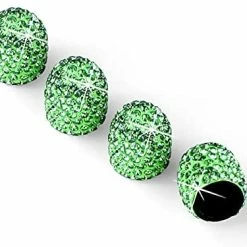 Cheap ???? 4 Pack Handmade Crystal Rhinestone Car Tire Valve Stem Caps, Car Wheel Tire Valve, Attractive Dustproof Bling Car Accessories, Universal For Cars, Trucks And Motorcycles-White ???? -Wagner Shop 41X TFBDrUS. AC