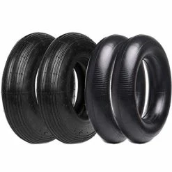 Cheap ???? (2-Set) AR-PRO 4.80/4.00-8" Tire And Inner Tube Set - Universal Replacement Tires And Inner Tubes With 15.5" Outer Tire Diameter And 4.80" Tire Width - Fits On Dollies, Trolleys, Wagons, And More ❤️