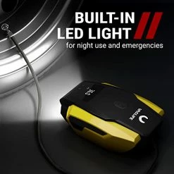 Wholesale ???? Tire Inflator Portable Air Compressor - Air Pump For Car Tires (up To 50 PSI), 12V DC Tire Pump For Bikes (up To 150 PSI) W/LED Light, Digital Pressure Gauge, Model: ATJ-1166, Yellow (VL701) ???? -Wagner Shop 41YLAwjRqyL