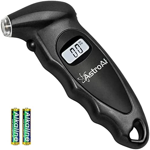 New ⭐ Digital Tire Pressure Gauge With Replaceable AAA Batteries, 150 PSI 4 Settings Stocking Stuffers For Car Truck Bicycle Backlit LCD Non-Slip Grip Car Accessories, Black ???? 8 New ⭐ Digital Tire Pressure Gauge With Replaceable AAA Batteries, 150 PSI 4 Settings Stocking Stuffers For Car Truck Bicycle Backlit LCD Non-Slip Grip Car Accessories, Black ???? - Image 6