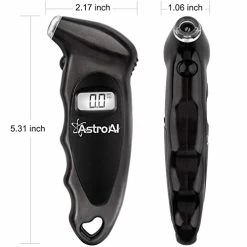 New ⭐ Digital Tire Pressure Gauge With Replaceable AAA Batteries, 150 PSI 4 Settings Stocking Stuffers For Car Truck Bicycle Backlit LCD Non-Slip Grip Car Accessories, Black ???? 14 New ⭐ Digital Tire Pressure Gauge With Replaceable AAA Batteries, 150 PSI 4 Settings Stocking Stuffers For Car Truck Bicycle Backlit LCD Non-Slip Grip Car Accessories, Black ???? -Wagner Shop 41c61McLQDL