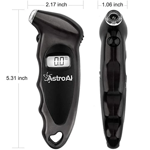 New ⭐ Digital Tire Pressure Gauge With Replaceable AAA Batteries, 150 PSI 4 Settings Stocking Stuffers For Car Truck Bicycle Backlit LCD Non-Slip Grip Car Accessories, Black ???? 7 New ⭐ Digital Tire Pressure Gauge With Replaceable AAA Batteries, 150 PSI 4 Settings Stocking Stuffers For Car Truck Bicycle Backlit LCD Non-Slip Grip Car Accessories, Black ???? - Image 5