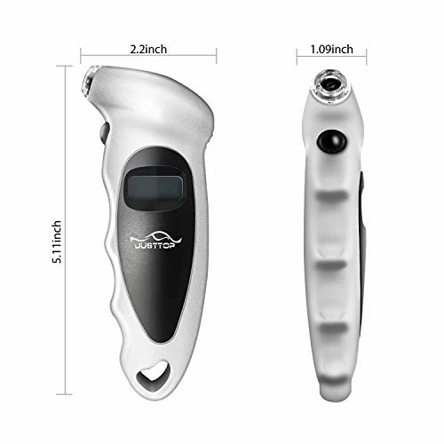 Best Sale ???? JUSTTOP Digital Tire Pressure Gauge, 150PSI 4 Setting For Cars, Trucks And Bicycles, Backlit LCD And Anti-Skid Grip For Easy And Accurate Reading(Silver) Red ???? 6 Best Sale ???? JUSTTOP Digital Tire Pressure Gauge, 150PSI 4 Setting For Cars, Trucks And Bicycles, Backlit LCD And Anti-Skid Grip For Easy And Accurate Reading(Silver) Red ???? - Image 4
