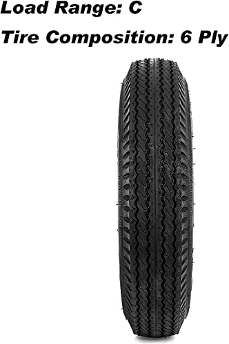 Brand new ✔️ 4.8-12 4.8x12 480-12 4.80-12 Trailer Tires With 12'' Rims, 5 Lug On 4.5'', Load Range C, 6PR, Set Of 2 ???? 5 Brand new ✔️ 4.8-12 4.8x12 480-12 4.80-12 Trailer Tires With 12'' Rims, 5 Lug On 4.5'', Load Range C, 6PR, Set Of 2 ???? - Image 3