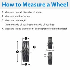 Cheapest ???? 4.10/3.50-4” Tire And Wheel Flat Free, 2 Pack 10” Solid Tires, 5/8" Axle Bore Hole, 2 1/4” Offset Hub For Dolly Hand Truck Utility Carts ???? -Wagner Shop 41f7C3FtDvL