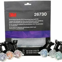New ???? Performance Gravity HVLP Atomizing Head Refill Kit, 26713, Size 1.3, Green, For Use With 3M Performance Spray Gun And 3M PPS 2.0 Paint Cups, 5 Pack ???? -Wagner Shop 41iI7gYsQLL. AC