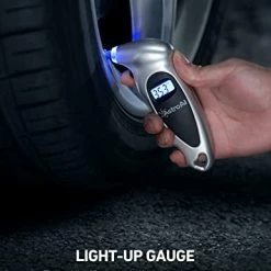 Flash Sale ???? Digital Tire Pressure Gauge 150 PSI 4 Settings For Car Truck Bicycle With Backlit LCD And Non-Slip Grip Car Accessories, Silver (1 Pack) ???? 10 Flash Sale ???? Digital Tire Pressure Gauge 150 PSI 4 Settings For Car Truck Bicycle With Backlit LCD And Non-Slip Grip Car Accessories, Silver (1 Pack) ???? -Wagner Shop 41iM0VtlXrL