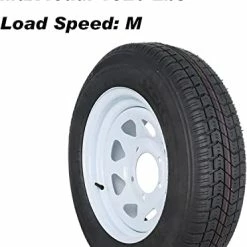 Promo ???? 2 PACK ST205/75D15 Trailer Tire With 15" Rims, 205 75D15, 5 Lug On 4.5", 6PR, Load Range C ???? -Wagner Shop 41l6U0O3sAL