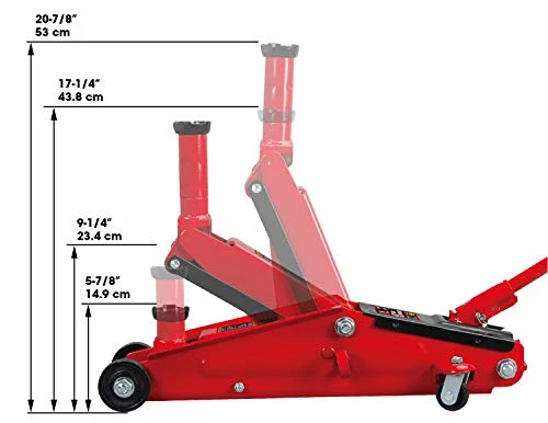 Cheap ???? T83006 Torin Hydraulic Trolley Service/Floor Jack With Extra Saddle (Fits: SUVs And Extended Height Trucks): 3 Ton (6,000 Lb) Capacity, Red ???? 5 Cheap ???? T83006 Torin Hydraulic Trolley Service/Floor Jack With Extra Saddle (Fits: SUVs And Extended Height Trucks): 3 Ton (6,000 Lb) Capacity, Red ???? - Image 3