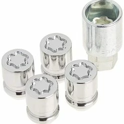 Outlet ???? 24157 Chrome Cone Seat Wheel Locks (M12 X 1.5 Thread Size) - 4 Locks / 1 Key ????