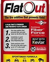 Outlet ???? FlatOut Tire Sealant Sportsman Formula - With Valve Core Tool And Replacement Valve Core, Prevent Flat Tires, Seal Leaks, Contains Kevlar, 32-Ounce Bottle, 1-Pack, RED ???? -Wagner Shop 41q5ZewvFL. AC