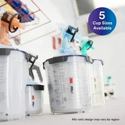 New ???? 3M 26000 PPS 2.0 Spray Gun Cup, Lids And Liners Kit, Standard, 200-Micron Filter, 22 Ounces ⌛ -Wagner Shop 41r7aLHd8GL