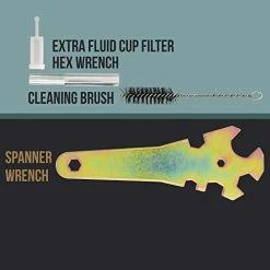 Discount ???? Rofessional Gravity Feed HVLP Spray Gun With A 1.4mm Fluid Tip, 1 Liter Aluminum Cup And Air Regulator ???? -Wagner Shop 41r7ojDq67L
