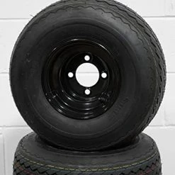 Best deal ✨ 18x8.50-8 GTX OEM Golf Cart BLACK Wheels And Golf Cart Tires Combo - Set Of 4 ⌛